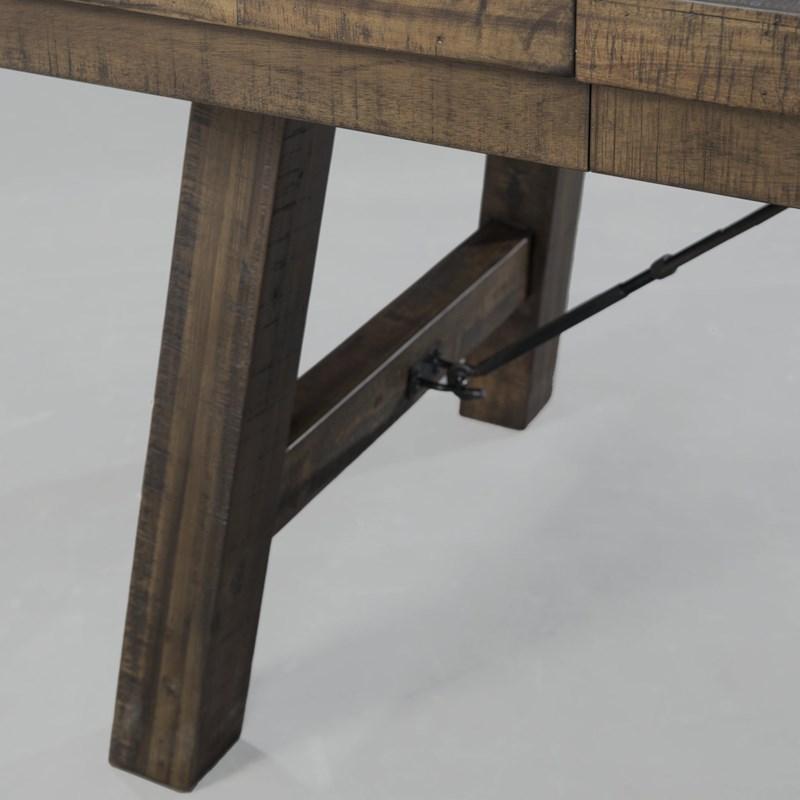 Large Picture of Elements International Jax DJX100DTB Dining Table