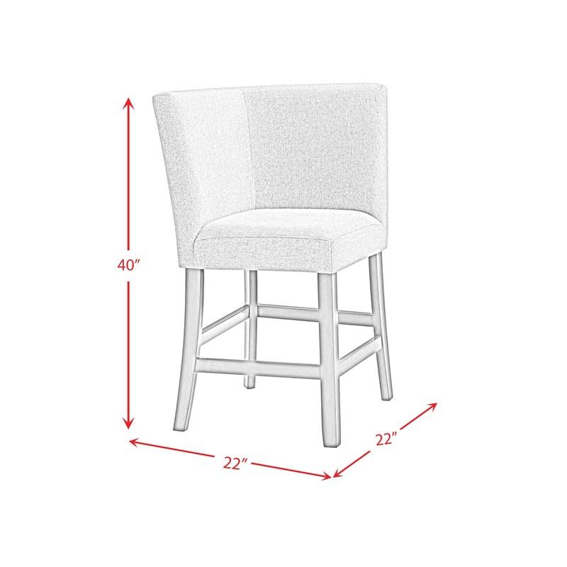 Large Picture of Elements International Seneca D-7670-5-CCBN Counter Corner Bench