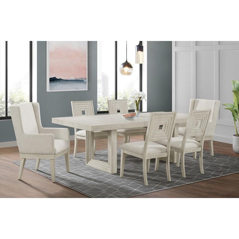 Large Picture of Elements International Avalanche D-11600-7-AC Dining Arm Chair