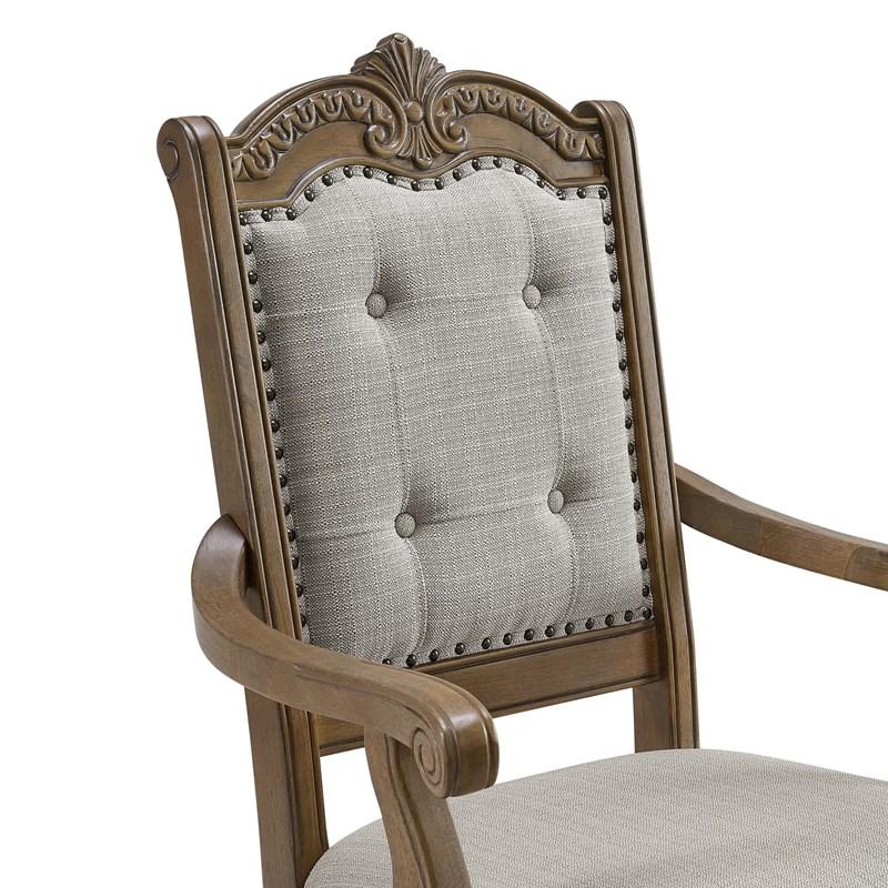 Large Picture of Elements International Madison Park D-10460-5-AC Dining Arm Chair