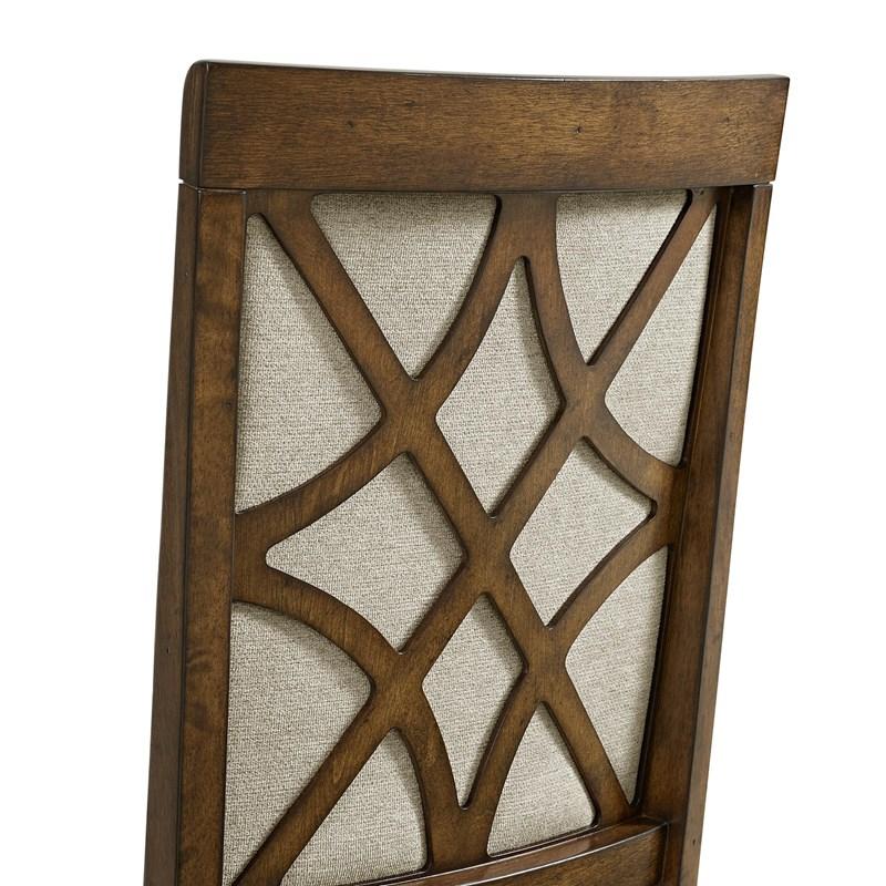 Large Picture of Elements International Phillipe D-5210-5-AC Dining Arm Chair