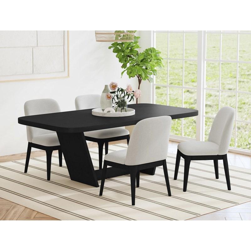 Large Picture of Elements International Rosalie D-16860-8-SC Dining Side Chair