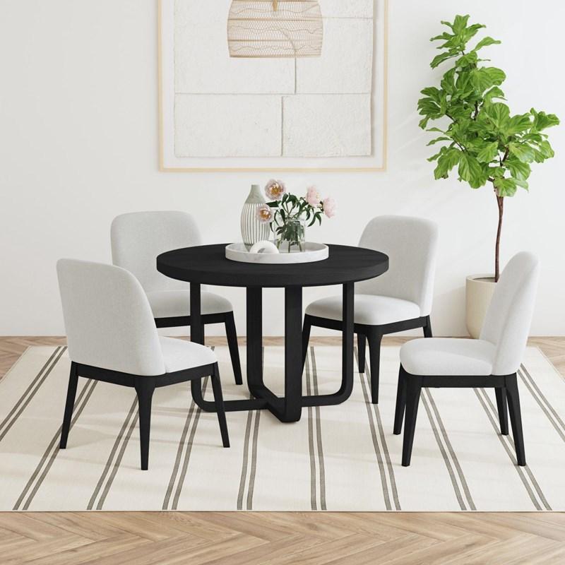 Large Picture of Elements International Rosalie D-16860-8-SC Dining Side Chair