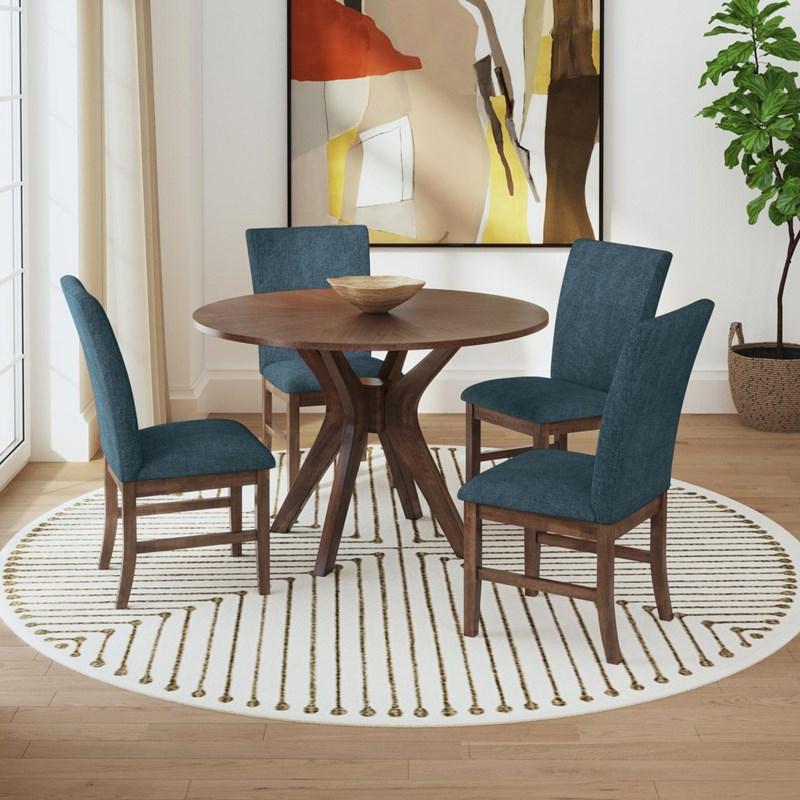 Large Picture of Elements International Santa Barbara D-16550-5-SCB Dining Side Chair