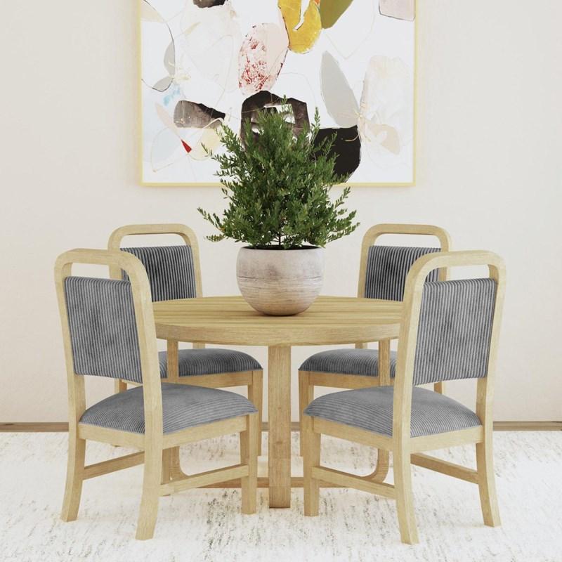 Large Picture of Elements International Ridgemont D-14440-6-SC Dining Side Chair