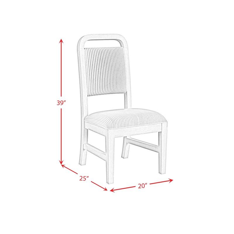 Large Picture of Elements International Ridgemont D-14440-6-SC Dining Side Chair