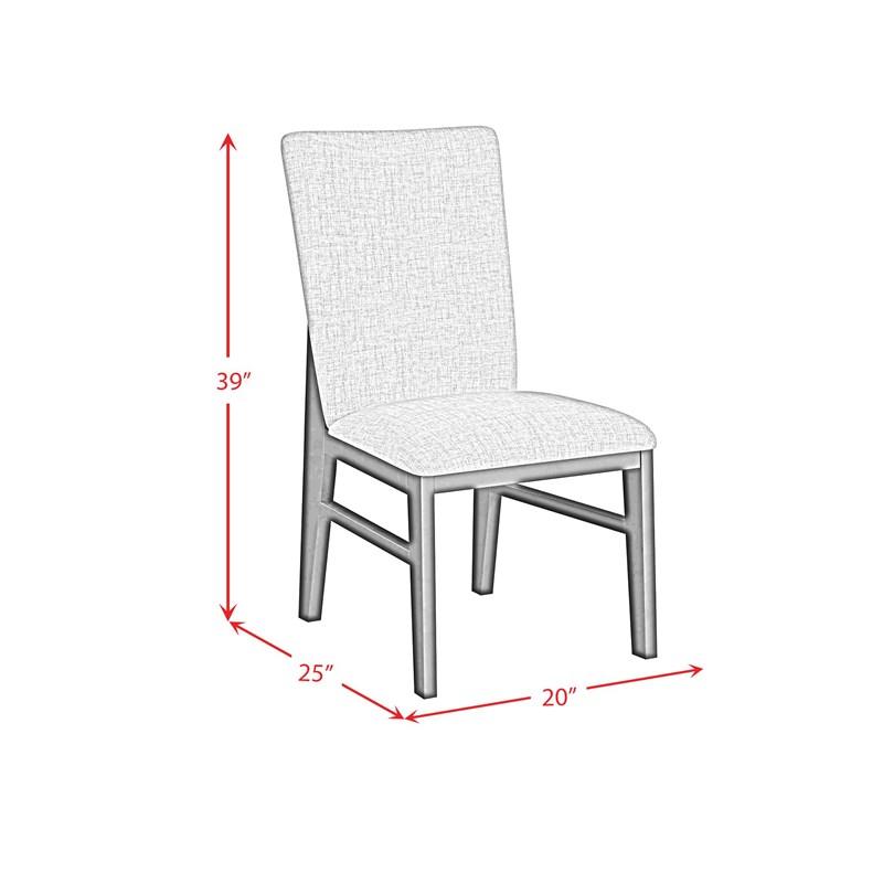 Large Picture of Elements International Marlene D-15850-8-SC Dining Side Chair