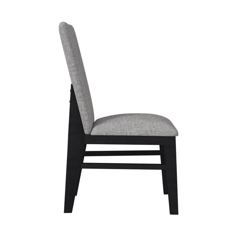 Large Picture of Elements International Marlene D-15850-8-SC Dining Side Chair
