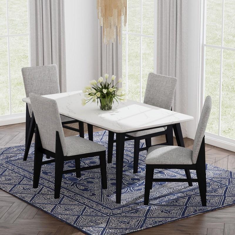 Large Picture of Elements International Marlene D-15850-8-SC Dining Side Chair