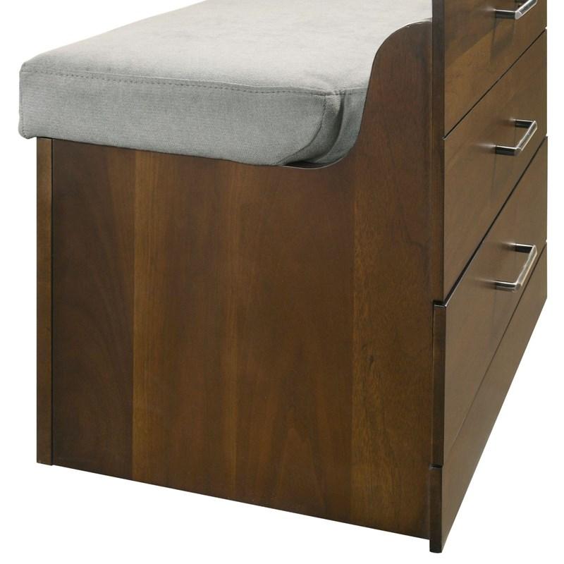 Large Picture of Elements International Malibu V-4650-5-VN Dressing Table