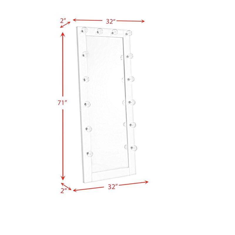 Large Picture of Elements International Lindy CVLY700FM Floor Mirror