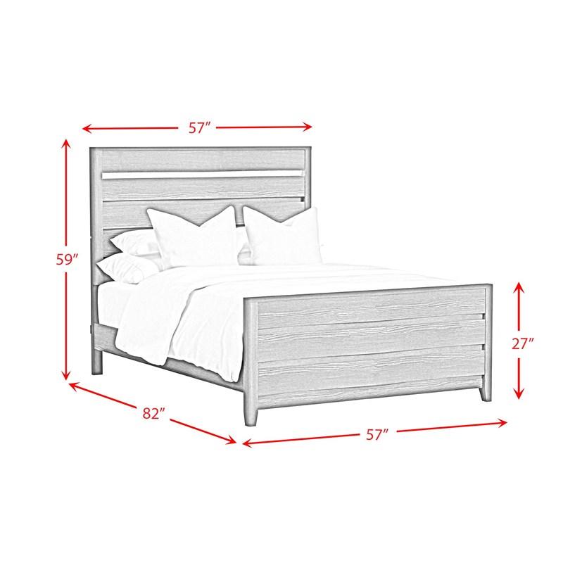 Large Picture of Elements International Tobias B-15990-7-FBL Full Bed