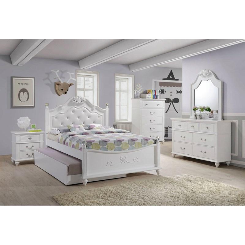Large Picture of Elements International Alana AN700FTB Full Platform Bed