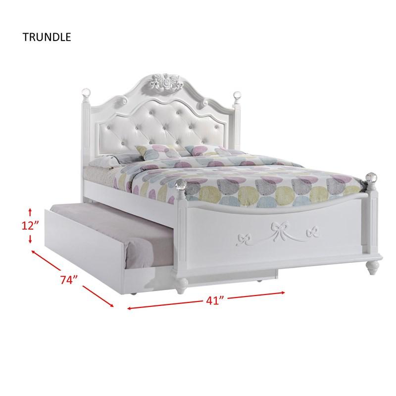 Large Picture of Elements International Alana AN700FTB Full Platform Bed