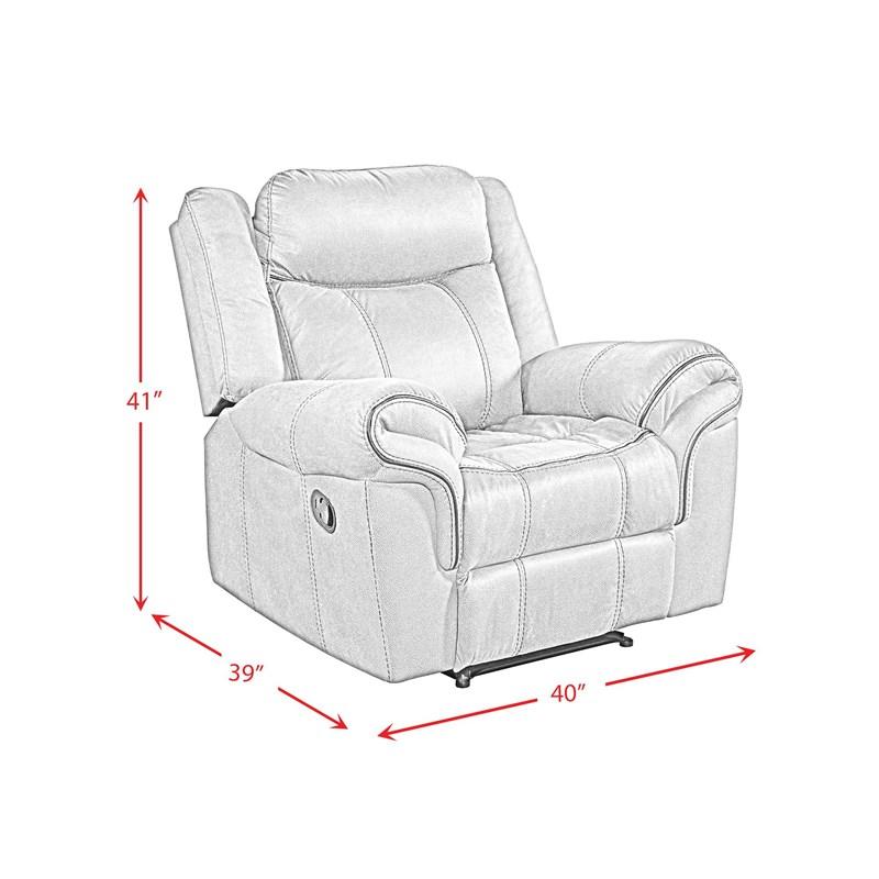 Large Picture of Elements International Sorrento 59928-095-1X Glider Recliner