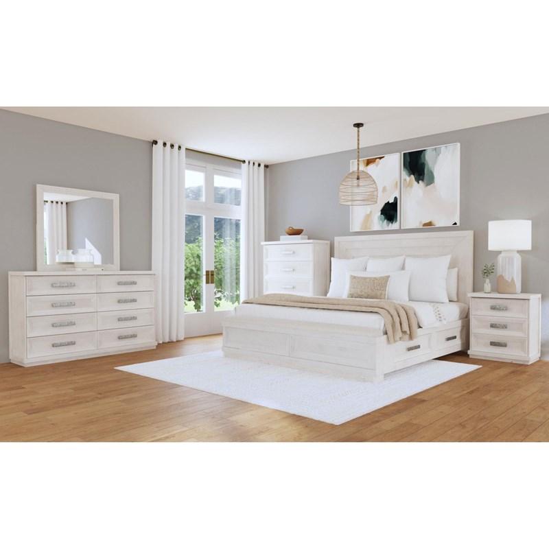 Large Picture of Elements International Avalanche B-11600-7-KSB King Storage Bed