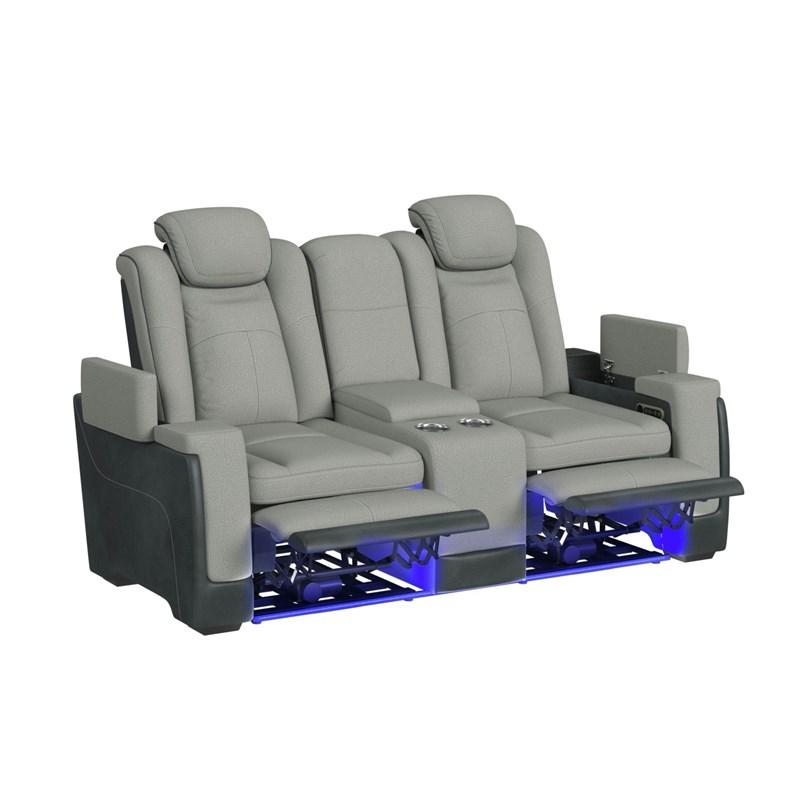 Large Picture of Elements International Lantana U-13660-10562-285PP Power Motion Loveseat