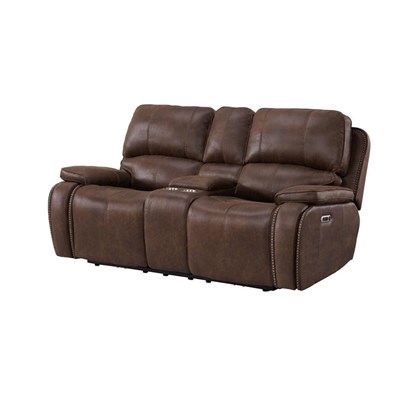 Elements International Atlantis U-5230-8640-285PP Power Motion Loveseat