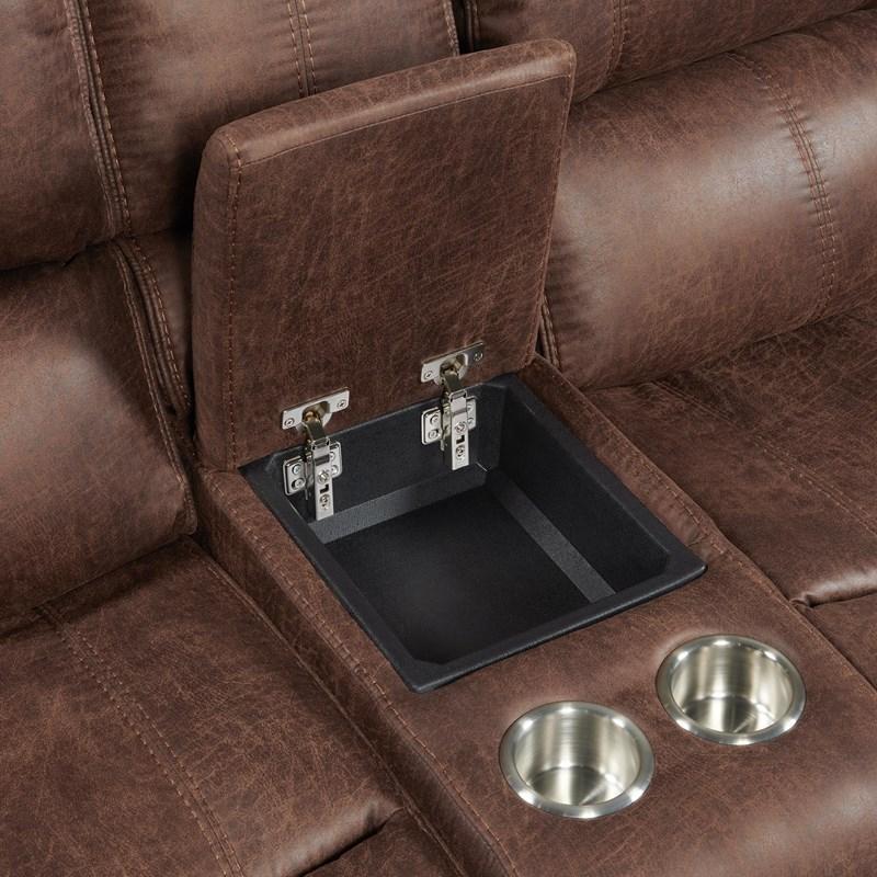 Large Picture of Elements International Atlantis U-5230-8640-285PP Power Motion Loveseat