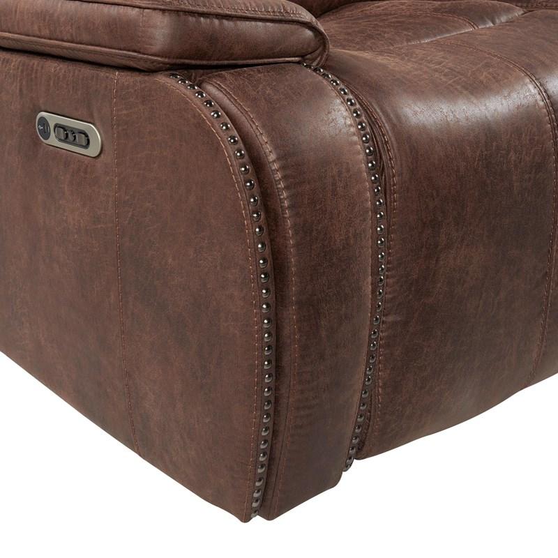 Large Picture of Elements International Atlantis U-5230-8640-285PP Power Motion Loveseat