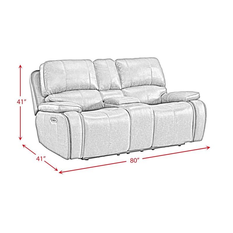 Large Picture of Elements International Atlantis U-5230-8640-285PP Power Motion Loveseat