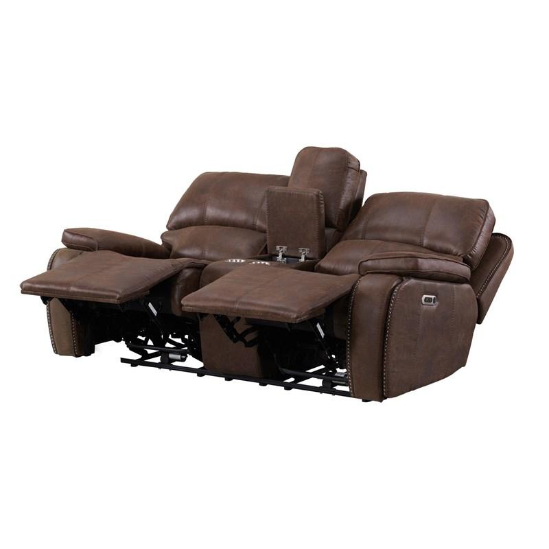 Large Picture of Elements International Atlantis U-5230-8640-285PP Power Motion Loveseat