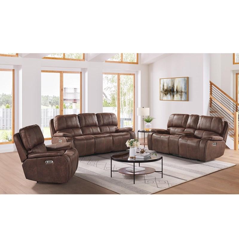 Large Picture of Elements International Atlantis U-5230-8640-105PP Power Motion Recliner