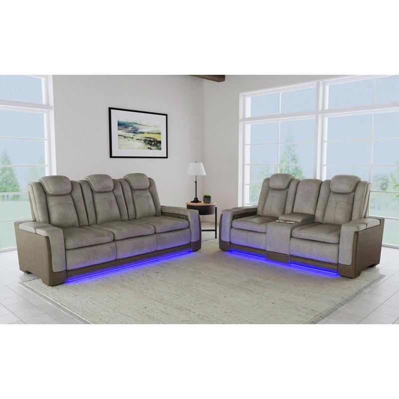 Large Picture of Elements International Lantana U-13660-10560-308PP Power Motion Sofa