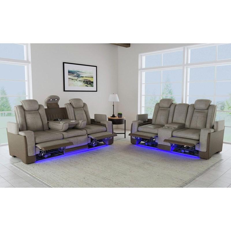 Large Picture of Elements International Lantana U-13660-10560-308PP Power Motion Sofa