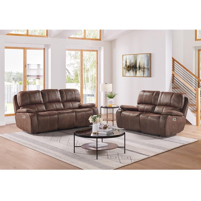 Large Picture of Elements International Atlantis U-5230-8640-305PP Power Motion Sofa