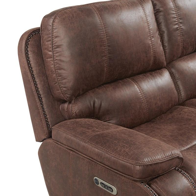 Large Picture of Elements International Atlantis U-5230-8640-305PP Power Motion Sofa