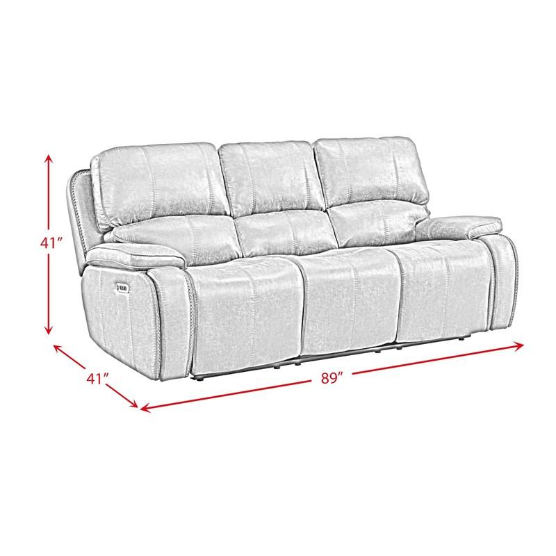 Large Picture of Elements International Atlantis U-5230-8640-305PP Power Motion Sofa