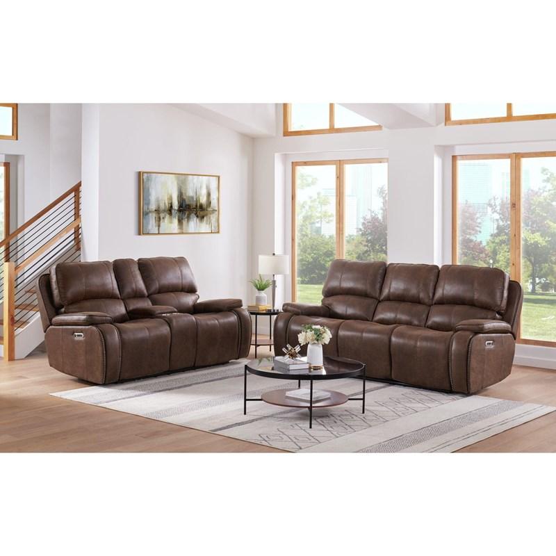 Large Picture of Elements International Atlantis U-5230-8640-305PP Power Motion Sofa