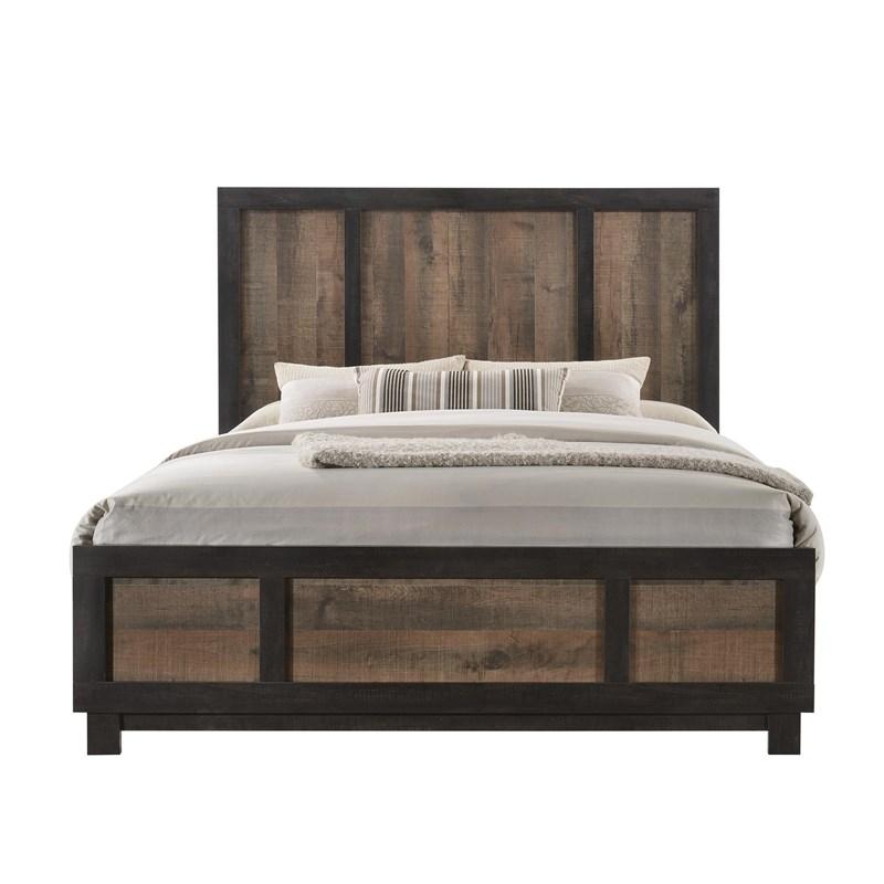 Large Picture of Elements International Harlington HG100QB Queen Panel Bed