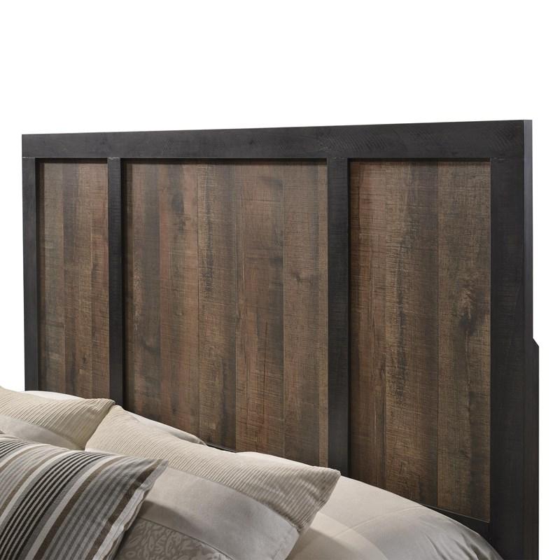 Large Picture of Elements International Harlington HG100QB Queen Panel Bed