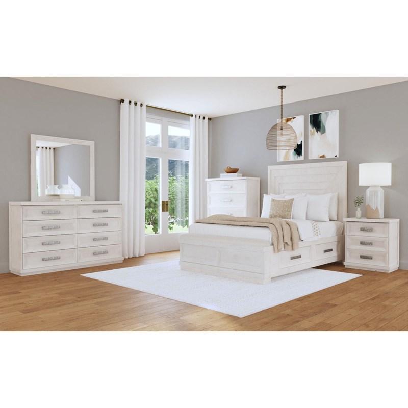 Large Picture of Elements International Avalanche B-11600-7-QSB Queen Storage Bed