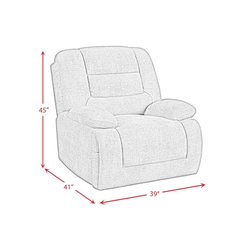 Large Picture of Elements International Odessa U-17750-11582-105PPP Recliner