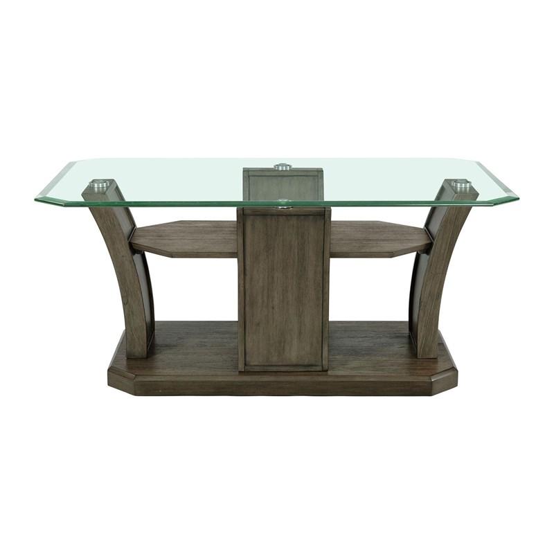 Large Picture of Elements International Dapper TPR350CT Rectangular Coffee Table