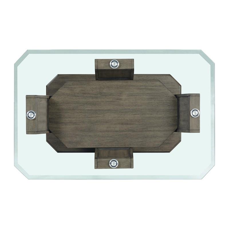 Large Picture of Elements International Dapper TPR350CT Rectangular Coffee Table