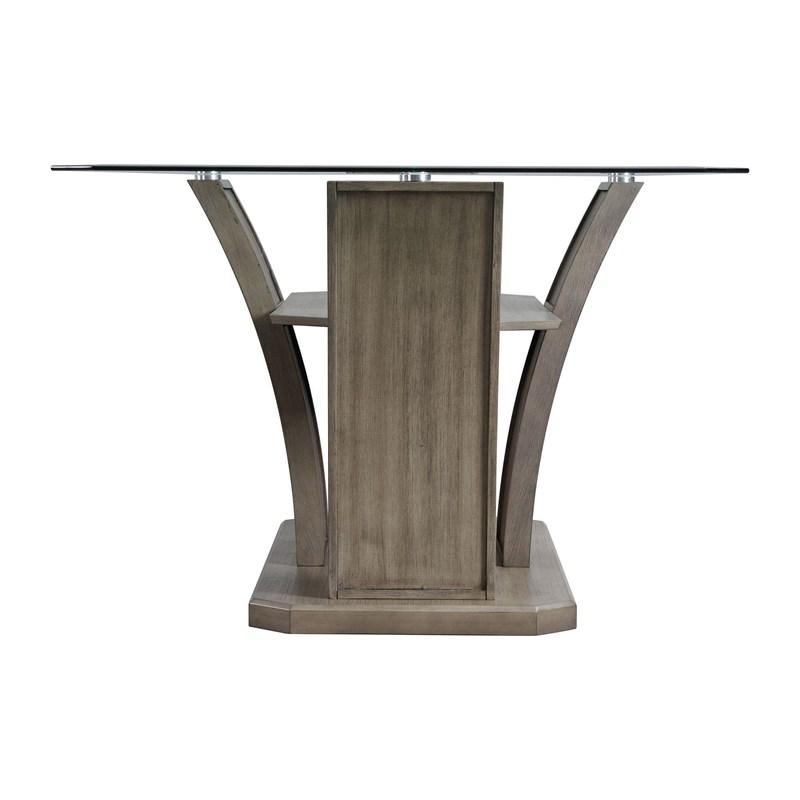 Large Picture of Elements International Dapper DPR300DTB Rectangular Dining Table