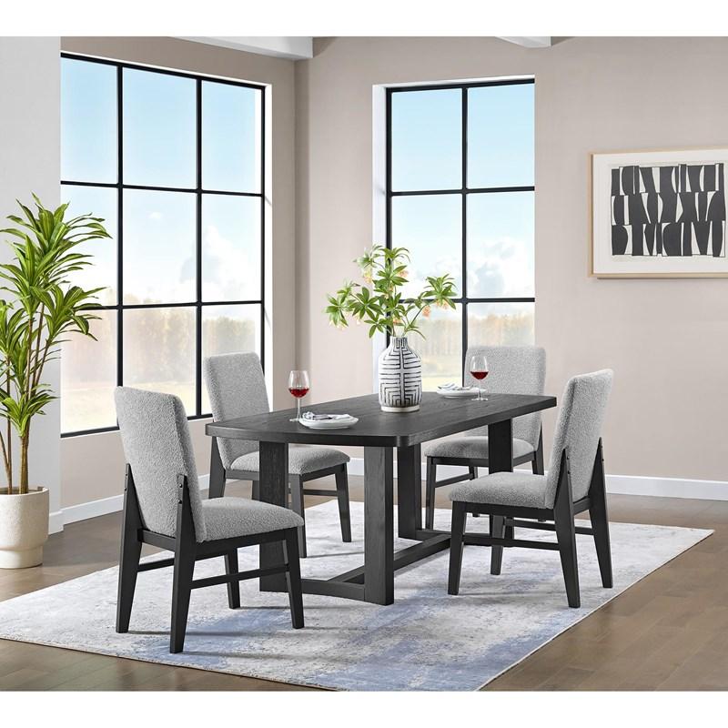 Large Picture of Elements International Portland D-1710-8-DT2 Rectangular Dining Table