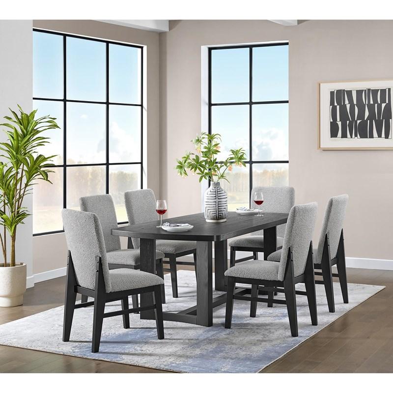 Large Picture of Elements International Portland D-1710-8-DT2 Rectangular Dining Table