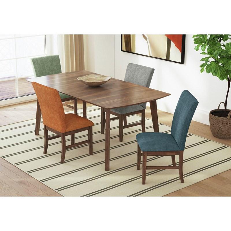 Large Picture of Elements International Santa Barbara D-16550-5-DT1 Rectangular Dining Table