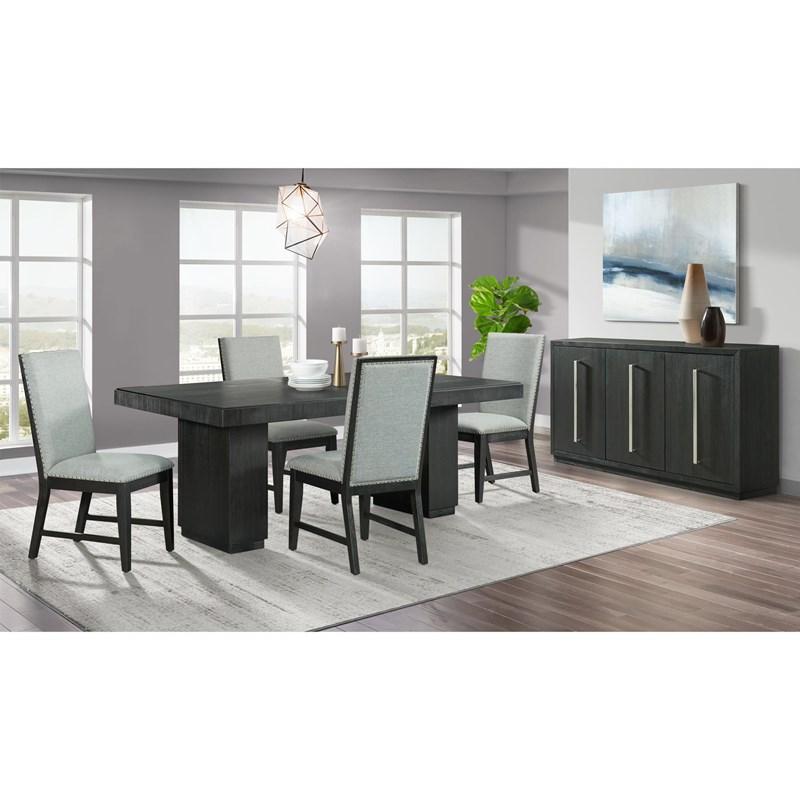 Large Picture of Elements International Donovan DDV100DT Rectangular Standard Height Dining Table