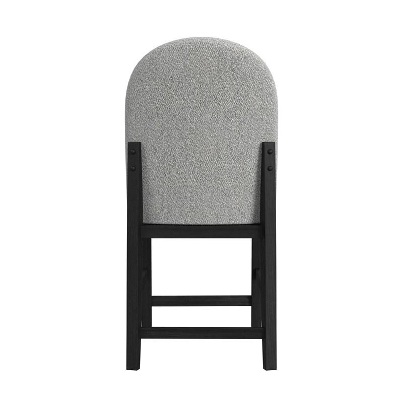 Large Picture of Elements International Portland D-1710-8-CST2 Round Back Counter Stool