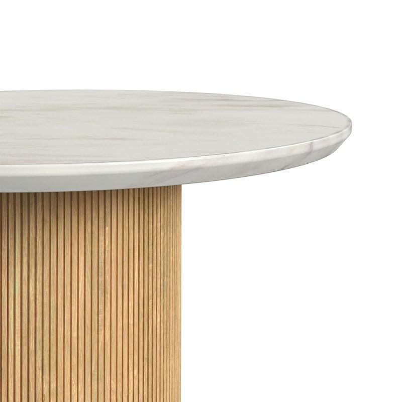 Large Picture of Elements International Sylvie T-16000-6-RCT Round Coffee Table