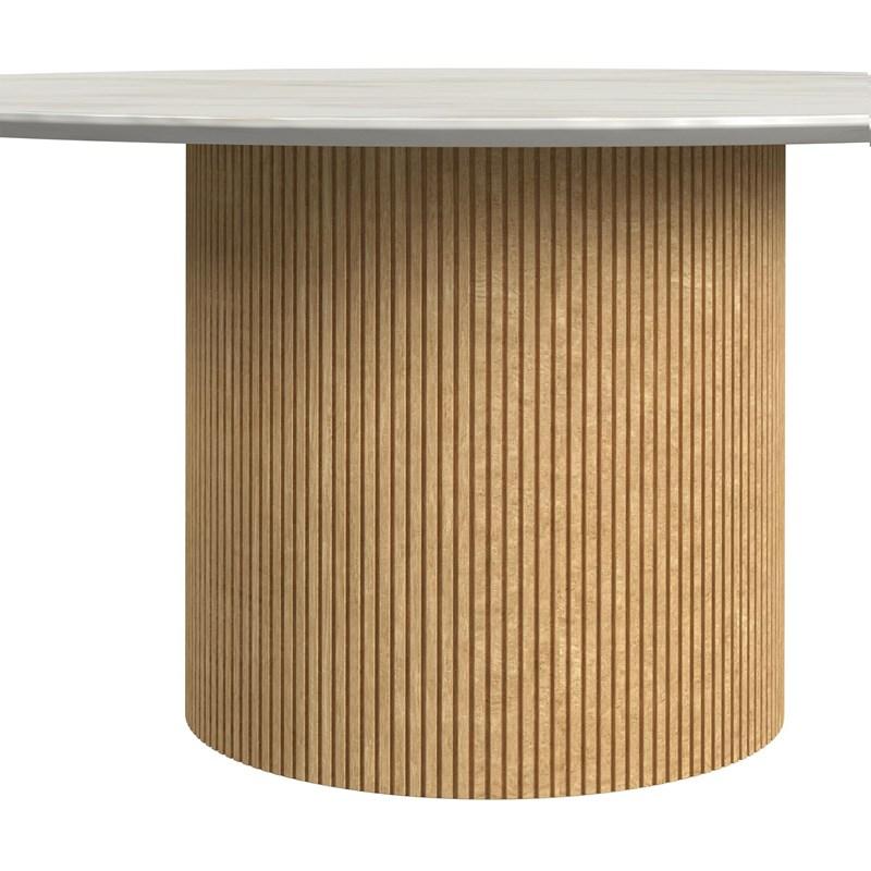 Large Picture of Elements International Sylvie T-16000-6-RCT Round Coffee Table