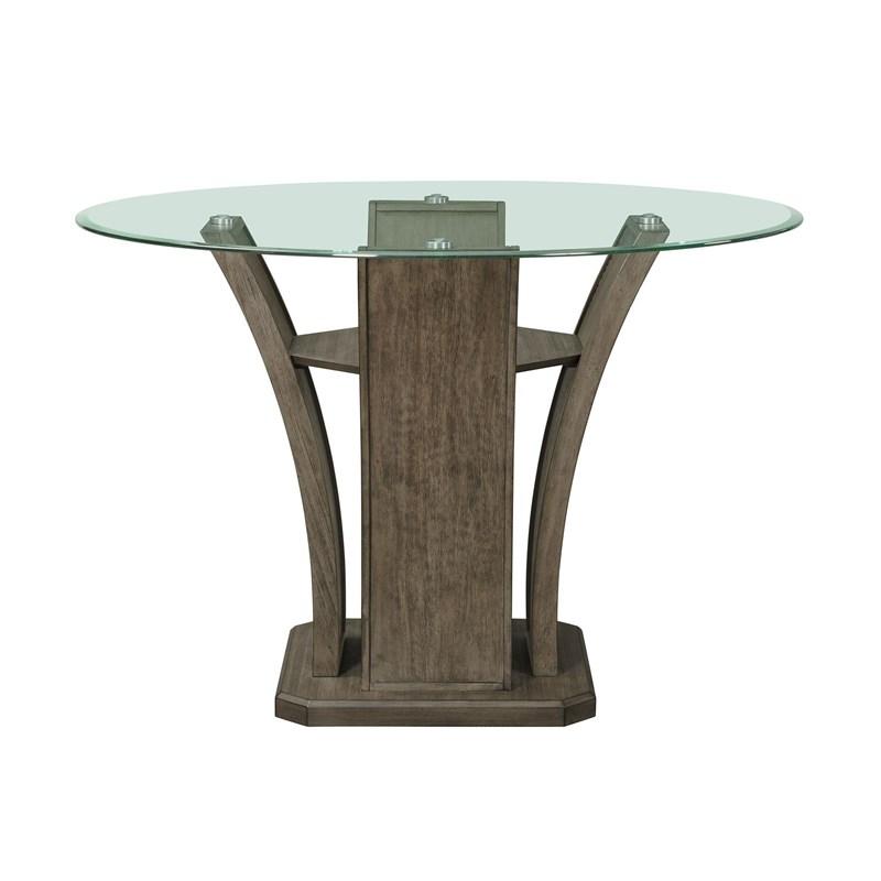 Large Picture of Elements International Dapper DPR300RCDTTB Round Counter Table