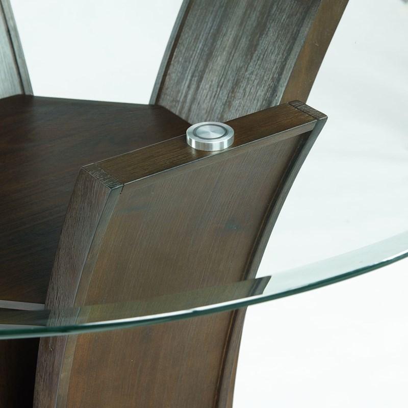 Large Picture of Elements International Dapper DPR300RCDTTB Round Counter Table