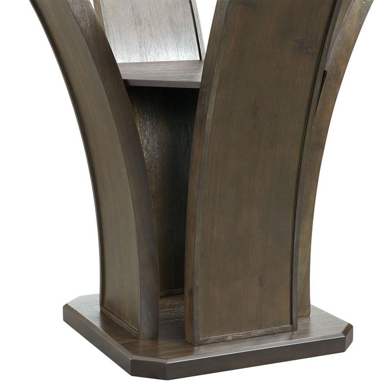 Large Picture of Elements International Dapper DPR300RCDTTB Round Counter Table